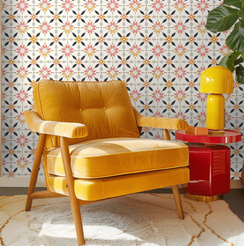 Pastel Lattice Wallpaper - Image 3